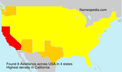 Surname Astellanos in USA