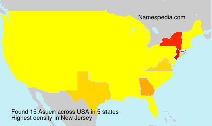 Surname Asuen in USA