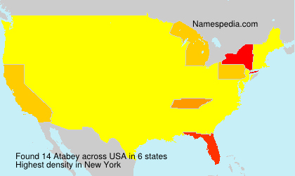 Surname Atabey in USA