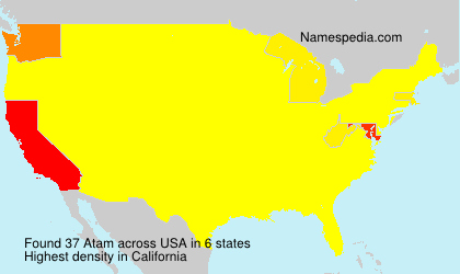 Surname Atam in USA