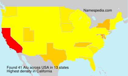 Surname Atu in USA