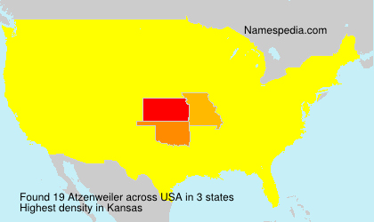 Surname Atzenweiler in USA