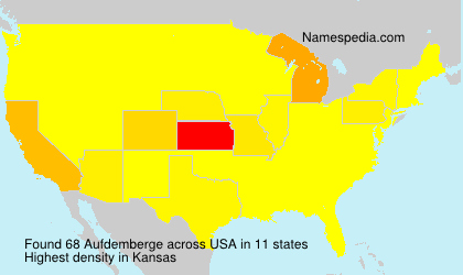Surname Aufdemberge in USA
