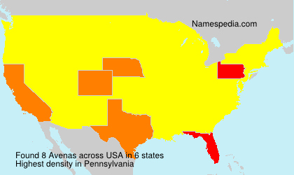 Surname Avenas in USA