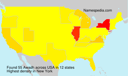 Surname Awadh in USA