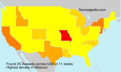 Surname Awawda in USA