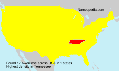 Surname Aworunse in USA