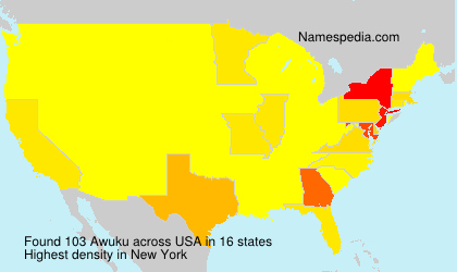 Surname Awuku in USA