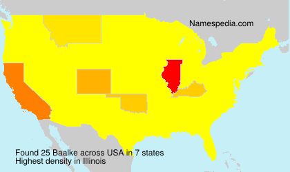 Surname Baalke in USA