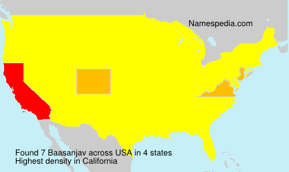 Surname Baasanjav in USA