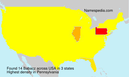 Surname Babacz in USA