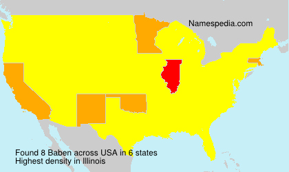 Surname Baben in USA