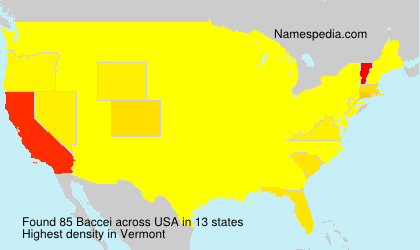 Surname Baccei in USA