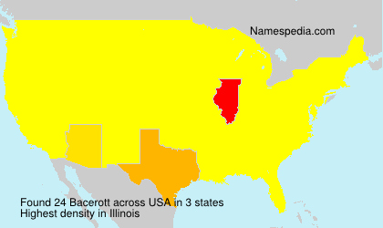 Surname Bacerott in USA
