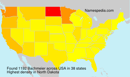 Surname Bachmeier in USA