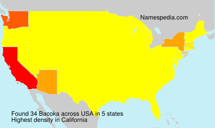Surname Bacoka in USA