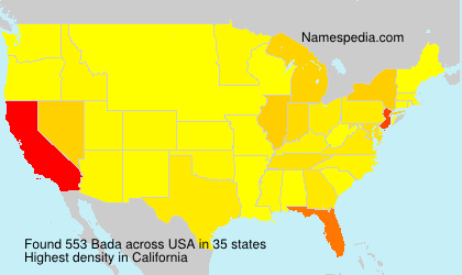 Surname Bada in USA