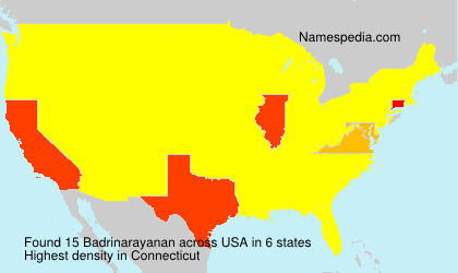 Surname Badrinarayanan in USA