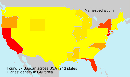 Surname Bagdan in USA