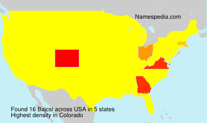 Surname Bajcsi in USA