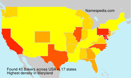Surname Bakers in USA
