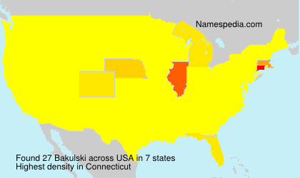 Surname Bakulski in USA