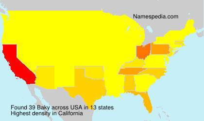 Surname Baky in USA