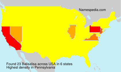 Surname Balisalisa in USA