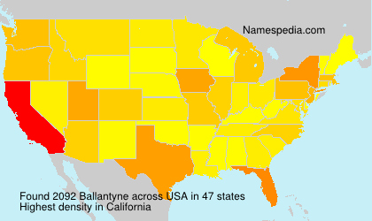 Surname Ballantyne in USA