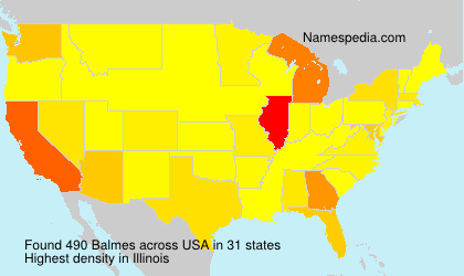Surname Balmes in USA