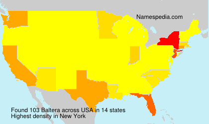 Surname Baltera in USA