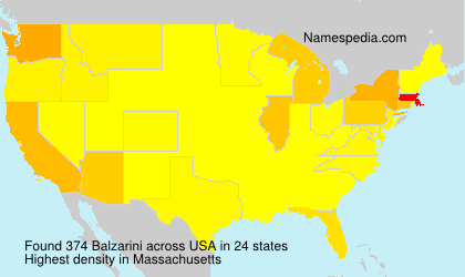 Surname Balzarini in USA