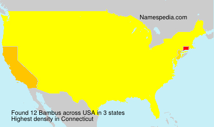 Surname Bambus in USA