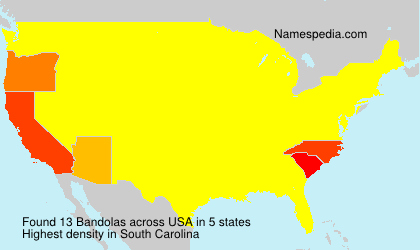 Surname Bandolas in USA