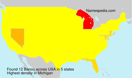Surname Banou in USA