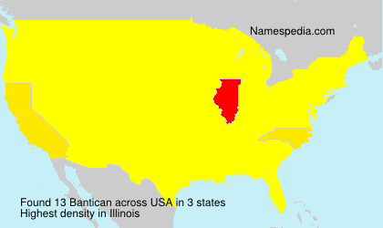 Surname Bantican in USA