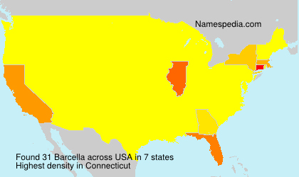 Surname Barcella in USA