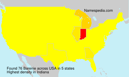 Surname Barenie in USA