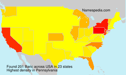 Surname Baric in USA