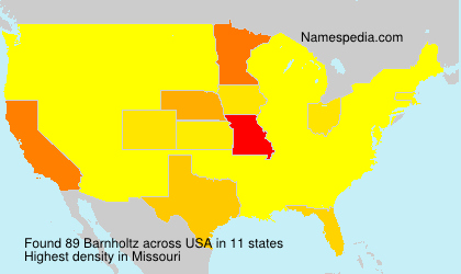 Surname Barnholtz in USA