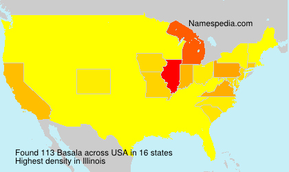 Surname Basala in USA