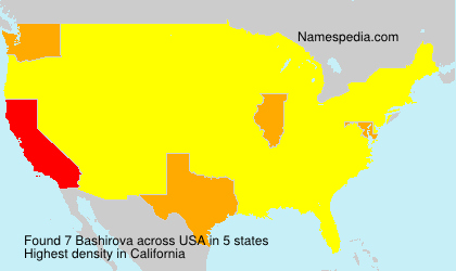 Surname Bashirova in USA
