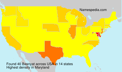 Surname Basnyat in USA