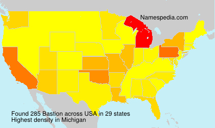 Surname Bastion in USA