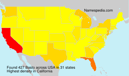 Surname Basto in USA