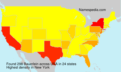 Surname Bauerlein in USA