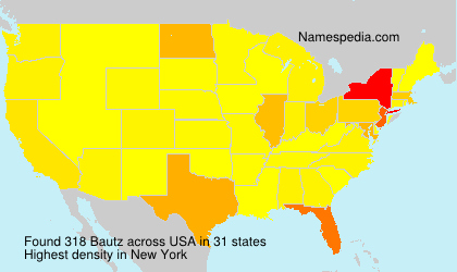 Surname Bautz in USA