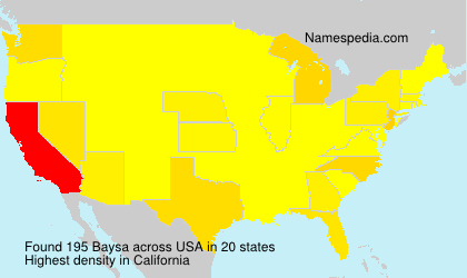 Surname Baysa in USA