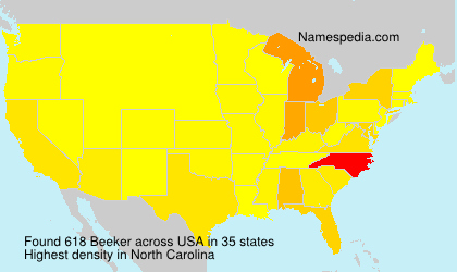 Surname Beeker in USA