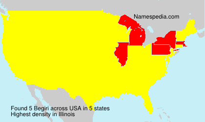 Surname Begiri in USA